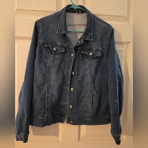 Women's Classic Blue Denim Jacket Buffalo By David Bitton Size L